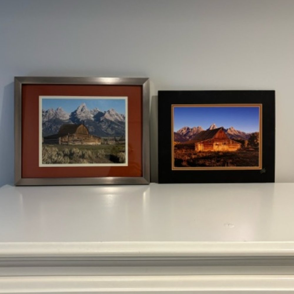 Barn Photos (2) both matted One (1) is framed.